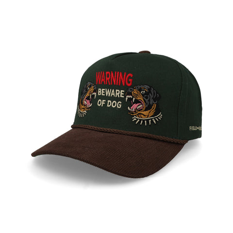Gorra Field Grade Beware Of Rotty Verde/Café Pana Unitalla