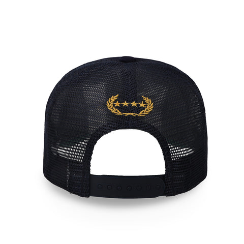 Gorra Field Grade No Efs Given Azul Marino Hojas Doradas