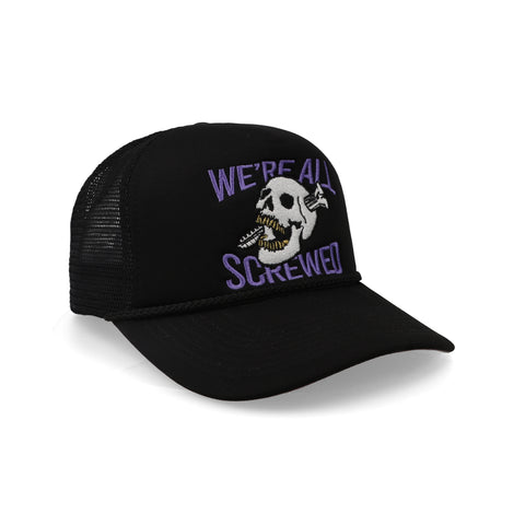 Gorra Field Grade We Are All Screwed Negra/Morado