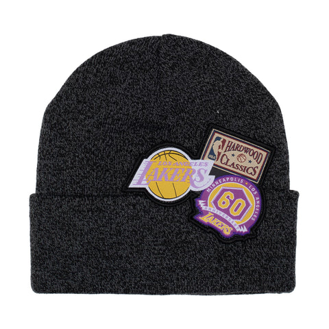 Gorro Mitchell & Ness NBA Lakers XL Logo Knit Unitalla