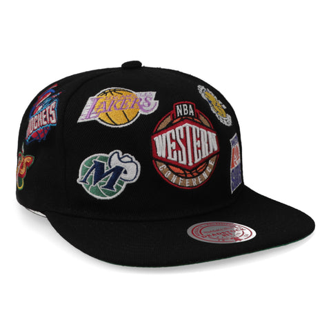 Gorra Mitchell & Ness NBA West All Over Conference Negra