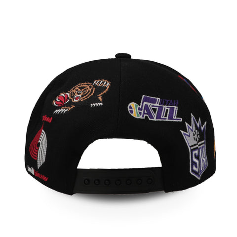 Gorra Mitchell & Ness NBA West All Over Conference Negra