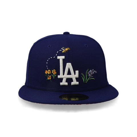 Gorra New Era 59Fifty MLB Dodgers Watercolor Floral Cerrada
