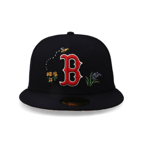 Gorra New Era 59Fifty MLB Red Sox Watercolor Floral Cerrada
