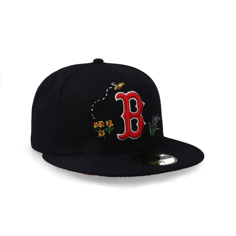 Gorra New Era 59Fifty MLB Red Sox Watercolor Floral Cerrada