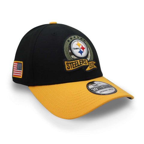 Gorra New Era 39Thirty NFL Steelers STS 22 Negra Cerrada