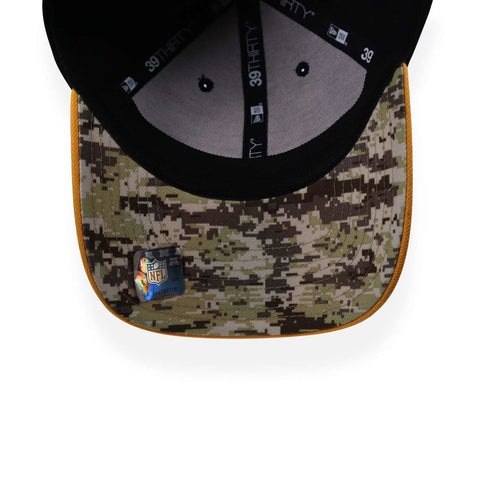 Gorra New Era 39Thirty NFL Steelers STS 22 Negra Cerrada