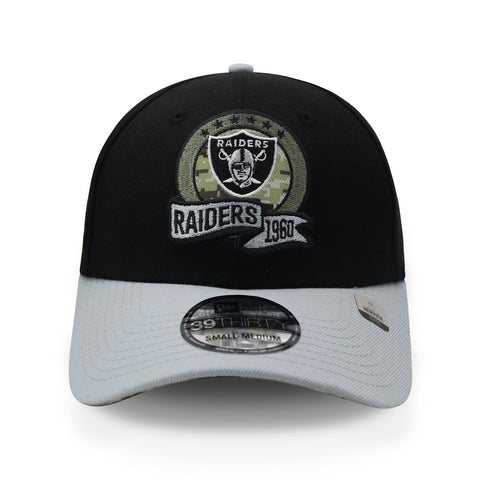Gorra New Era 39Thirty NFL Raiders STS 22 Negra Cerrada
