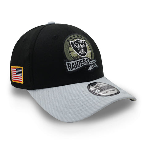 Gorra New Era 39Thirty NFL Raiders STS 22 Negra Cerrada