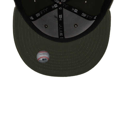 Gorra New Era 59Fifty MLB Dodgers Core Olivo Cerrada