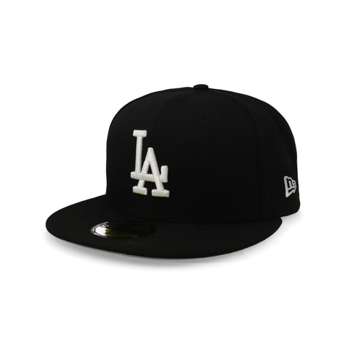 Gorra New Era 59Fifty MLB Dodgers Negro Blanco Gris