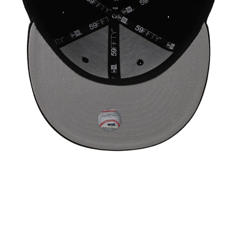 Gorra New Era 59Fifty MLB Dodgers Negro Blanco Gris