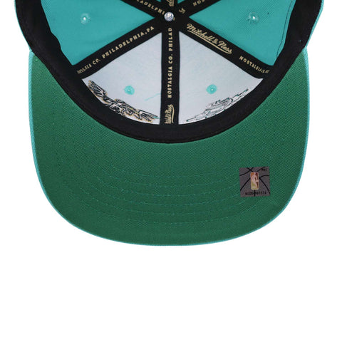 Gorra Mitchell & Ness NBA Spurs Pyramid México Aqua