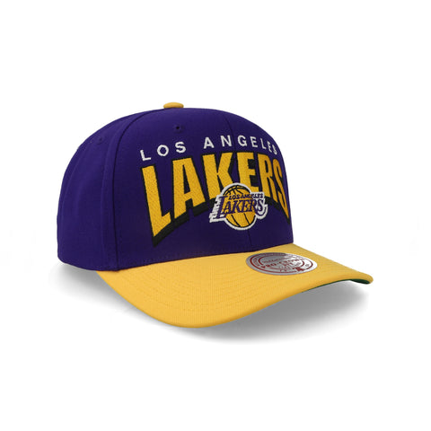 Gorra Mitchell & Ness NBA Lakers Boom Text Pro Unitalla