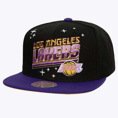 Gorra Mitchell & Ness NBA Lakers Anime Negro Unitalla