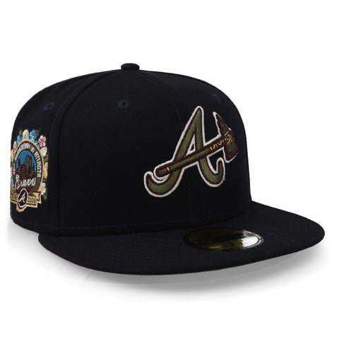 Gorra New Era 59Fifty MLB Braves Botanical Negro Cerrada