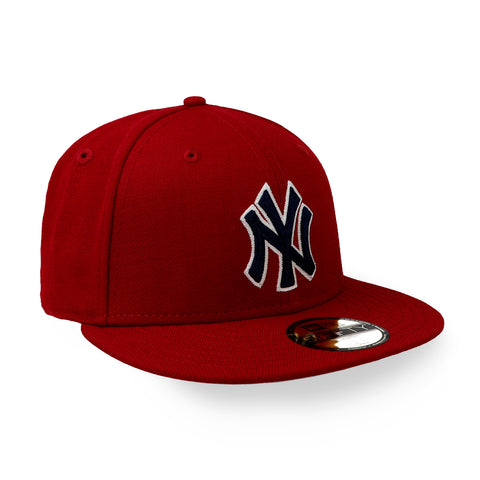 Gorra New Era 59Fifty MLB Yankees Rojo Azul Cerrada