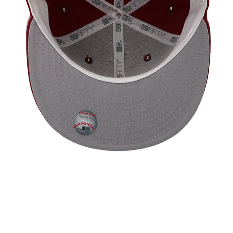 Gorra New Era 59Fifty MLB New York Rojo Cerrada