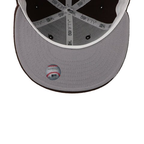 Gorra New Era 59Fifty MLB Mets Nogal Cigar Cerrada