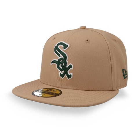 Gorra New Era 59Fifty MLB White Sox Camello Cigar Cerrada