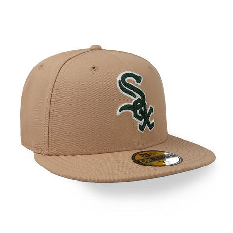 Gorra New Era 59Fifty MLB White Sox Camello Cigar Cerrada