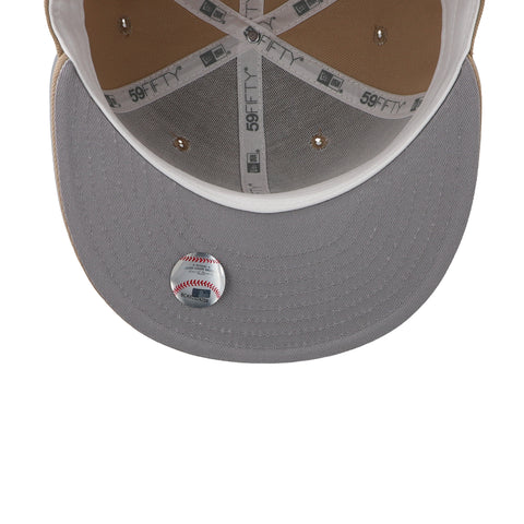 Gorra New Era 59Fifty MLB White Sox Camello Cigar Cerrada