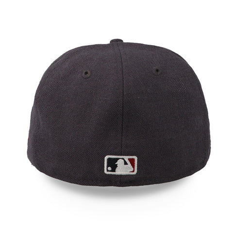 Gorra New Era 59Fifty MLB Boston Gris Rojo Cerrada