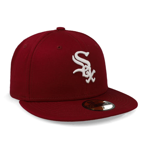 Gorra New Era 59Fifty MLB White Sox Guinda Cerrada