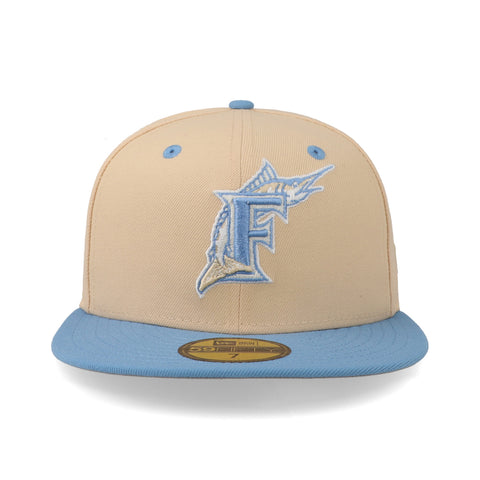 Gorra New Era 59 Fifty MLB Marlins Ice Latte Cerrada