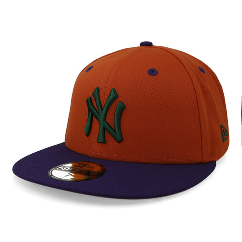 Gorra New Era 59Fifty MLB Yankees Geology Naranja Cerrada