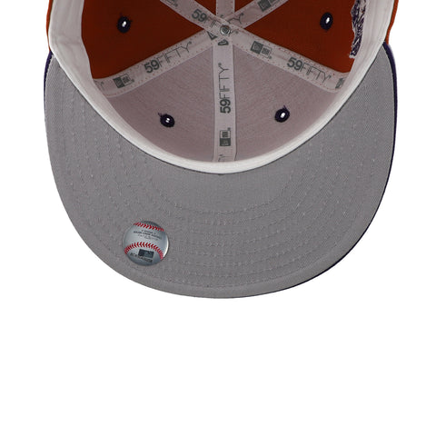 Gorra New Era 59Fifty MLB Yankees Geology Naranja Cerrada