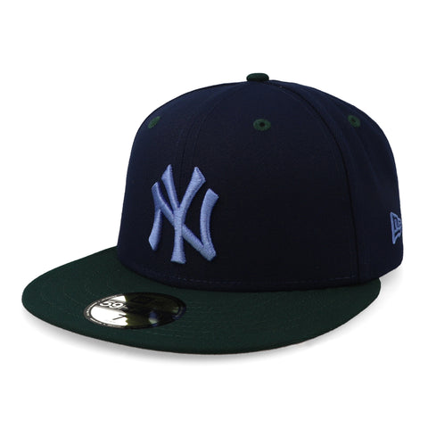 Gorra New Era 59Fifty MLB Yankees Geology Verde/Azul Cerrada