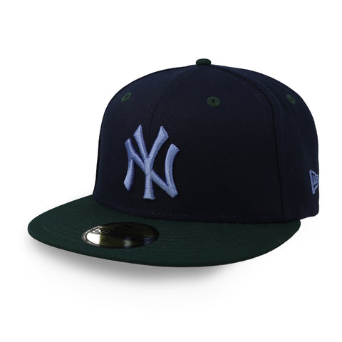 Gorra New Era 59Fifty MLB Yankees Azul Marino Gris Cerrada