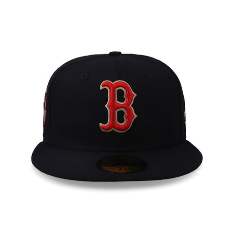 Gorra New Era 59Fifty MLB Red Sox Gold Leaf Cerrada
