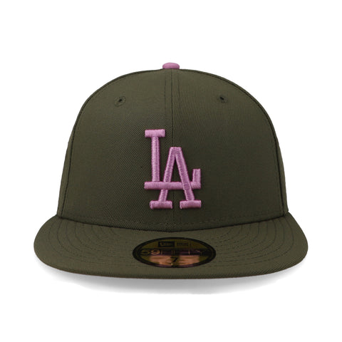 Gorra New Era 59Fifty MLB Dodgers Lavender Field Verde