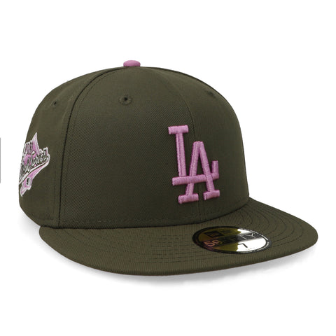 Gorra New Era 59Fifty MLB Dodgers Lavender Field Verde