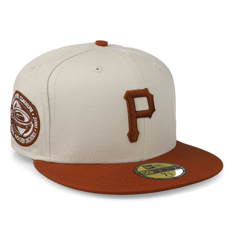 Gorra New Era 59Fifty MLB Pirates White Crown Marfil Cerrada