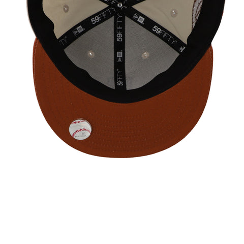 Gorra New Era 59Fifty MLB Pirates White Crown Marfil Cerrada