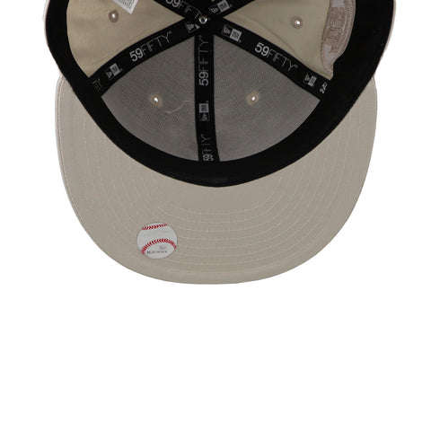 Gorra New Era 59Fifty MLB Yankees White Crown Marfil Cerrada