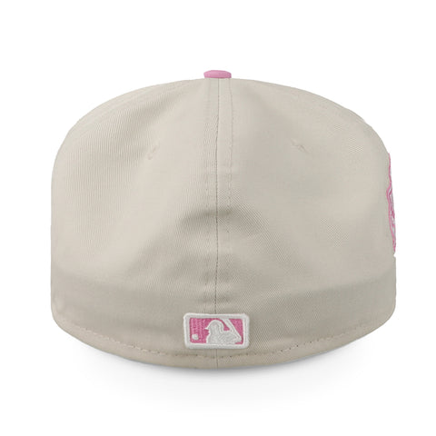Gorra New Era 59 Fifty MLB Dodgers White Crown Rosa Cerrada