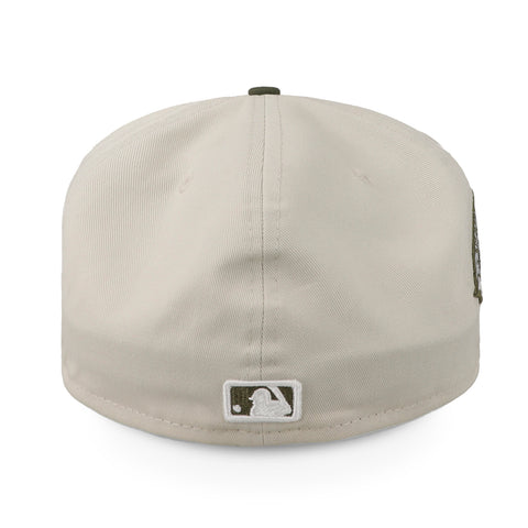 Gorra New Era 59Fifty MLB Braves White Crown Marfil Cerrada
