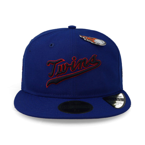 Gorra New Era 59 Fifty MLB Twins Cooperstown Pin Rc Cerrada