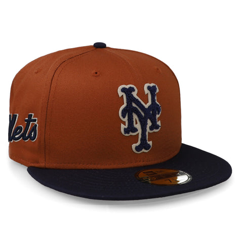 Gorra New Era 59 Fifty MLB Mets Boucle Rojo Cerrada