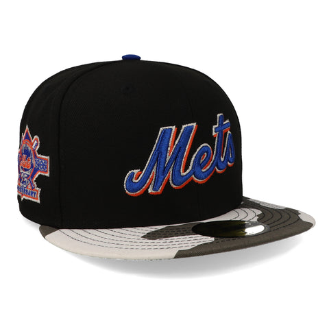 Gorra New Era 59Fifty MLB Mets Metallic Camo Azul Cerrada