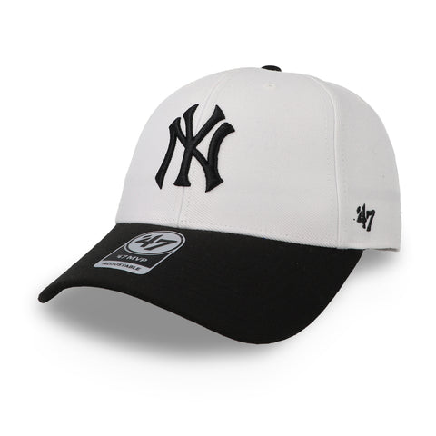 Gorra ‘47 MLB Sure Shot NY Yankees Snapback Blanco/Negro