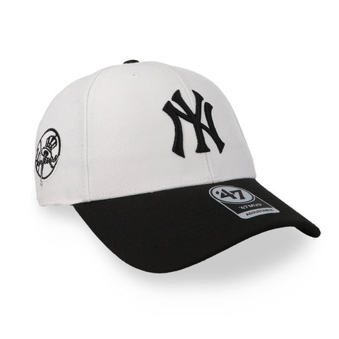 Gorra ‘47 MLB Sure Shot NY Yankees Snapback Blanco/Negro