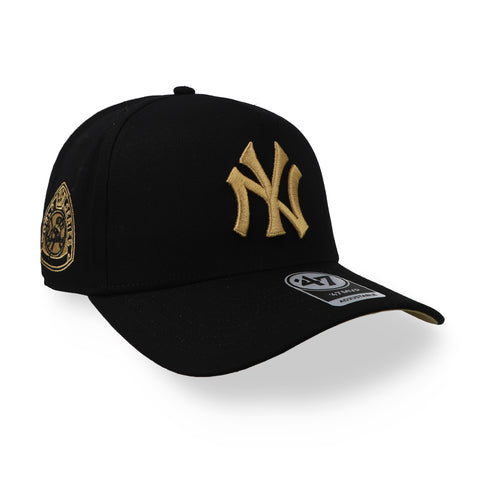 Gorra ‘47 MLB Sure Shot Cotton NY Yankees Negro/Dorado Unitalla