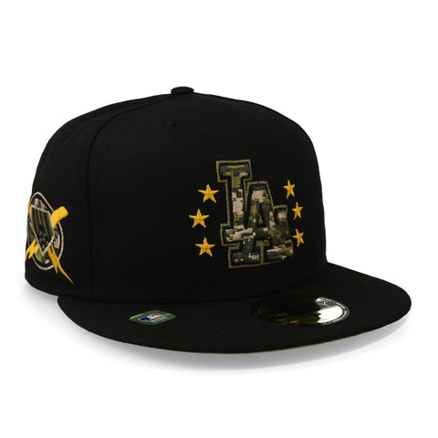 Gorra New Era 59Fifty MLB Dodgers AFD 2024 Negra Cerrada
