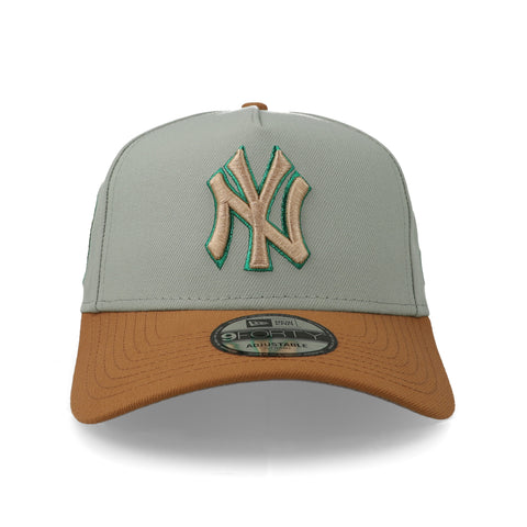 Gorra New Era 9FORTY MLB Yankees WS 23 Verde Claro Bronce