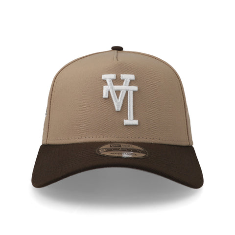 Gorra New Era 9Forty MLB Dodgers Camel Nogal Unitalla